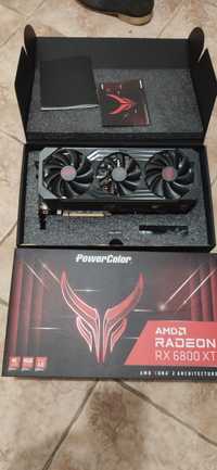 Видеокарта Powercolor RX 6800XT, 6800 xt Red Devil 16GB, б/у.