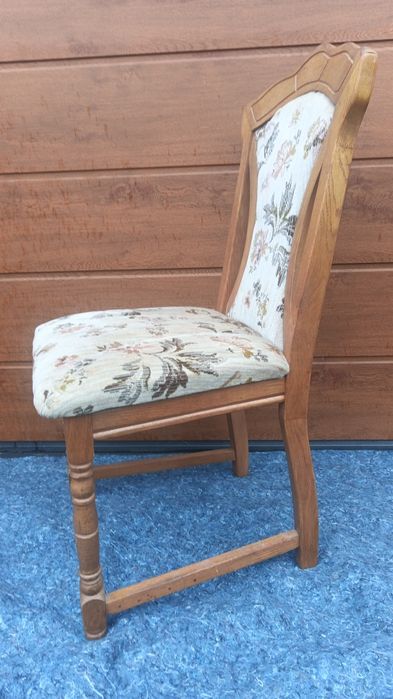 Zestaw 6 dębowych krzeseł