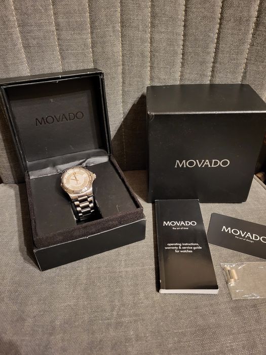 MOVADO series 800 Piękny Diver w stali stan bdb pełen komplet WR200