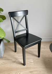 Czarne Krzesło INGOLF Ikea