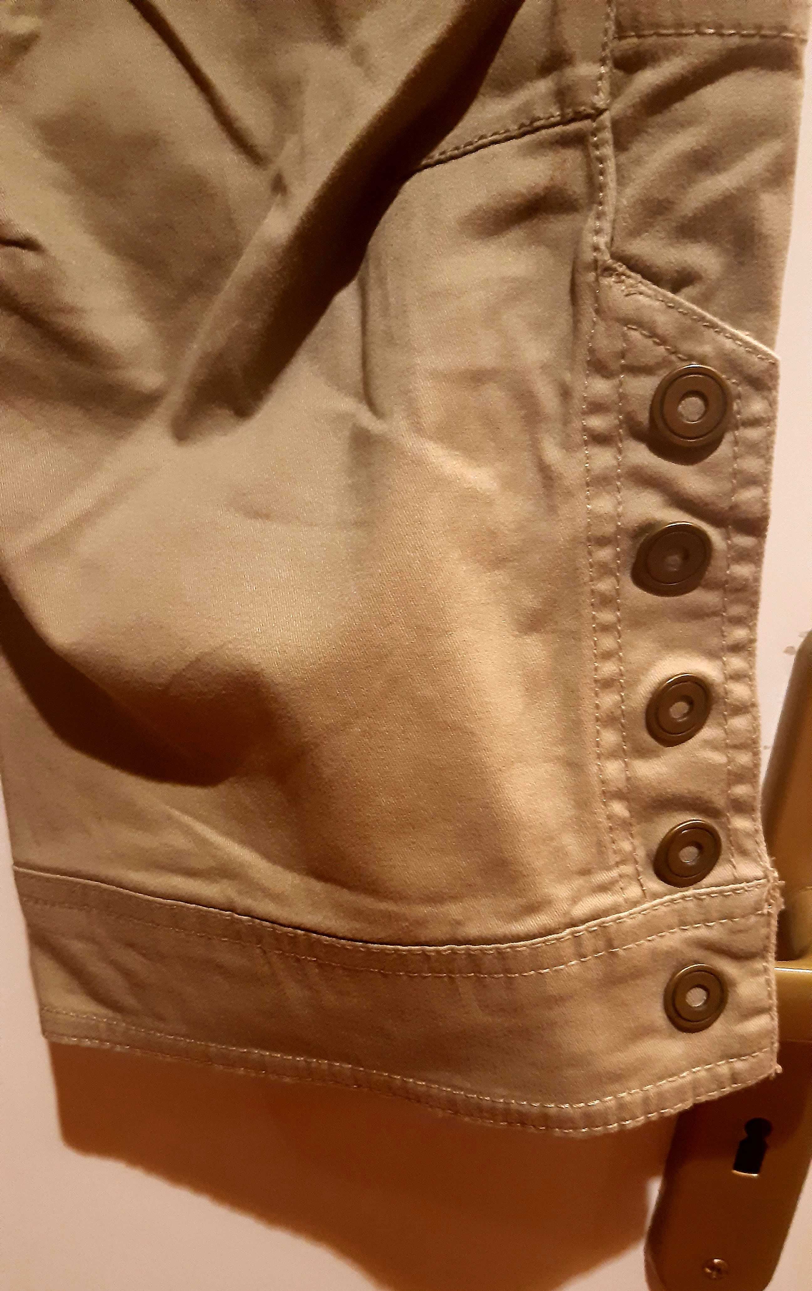 Brązowe krótkie spodnie H&M 3/4