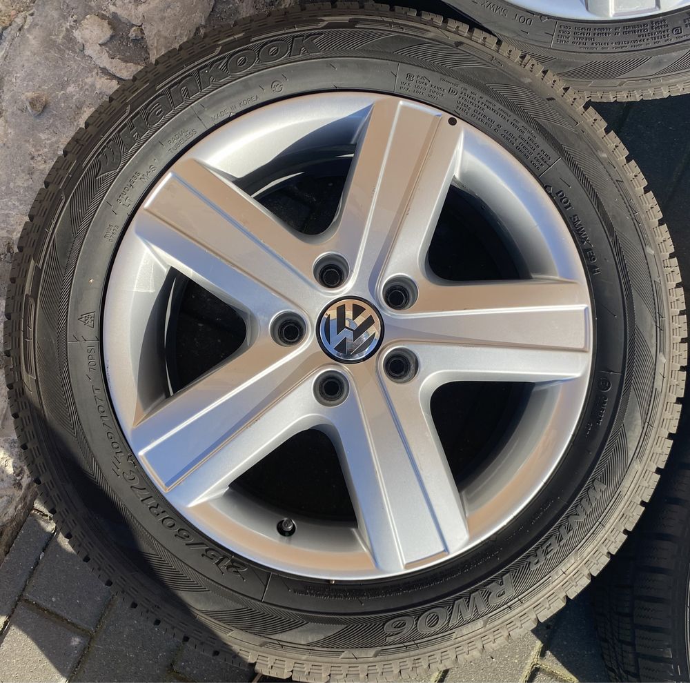 Alufelgi z oponami 215/60 R17C VW T5 T6 Transporter Multivan 7H0