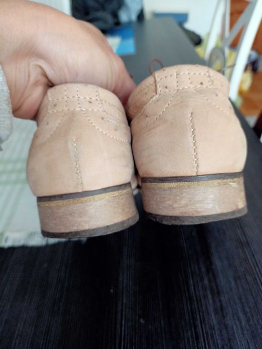 Oksfordki jazzówki skóra zapato cappuccino r. 38