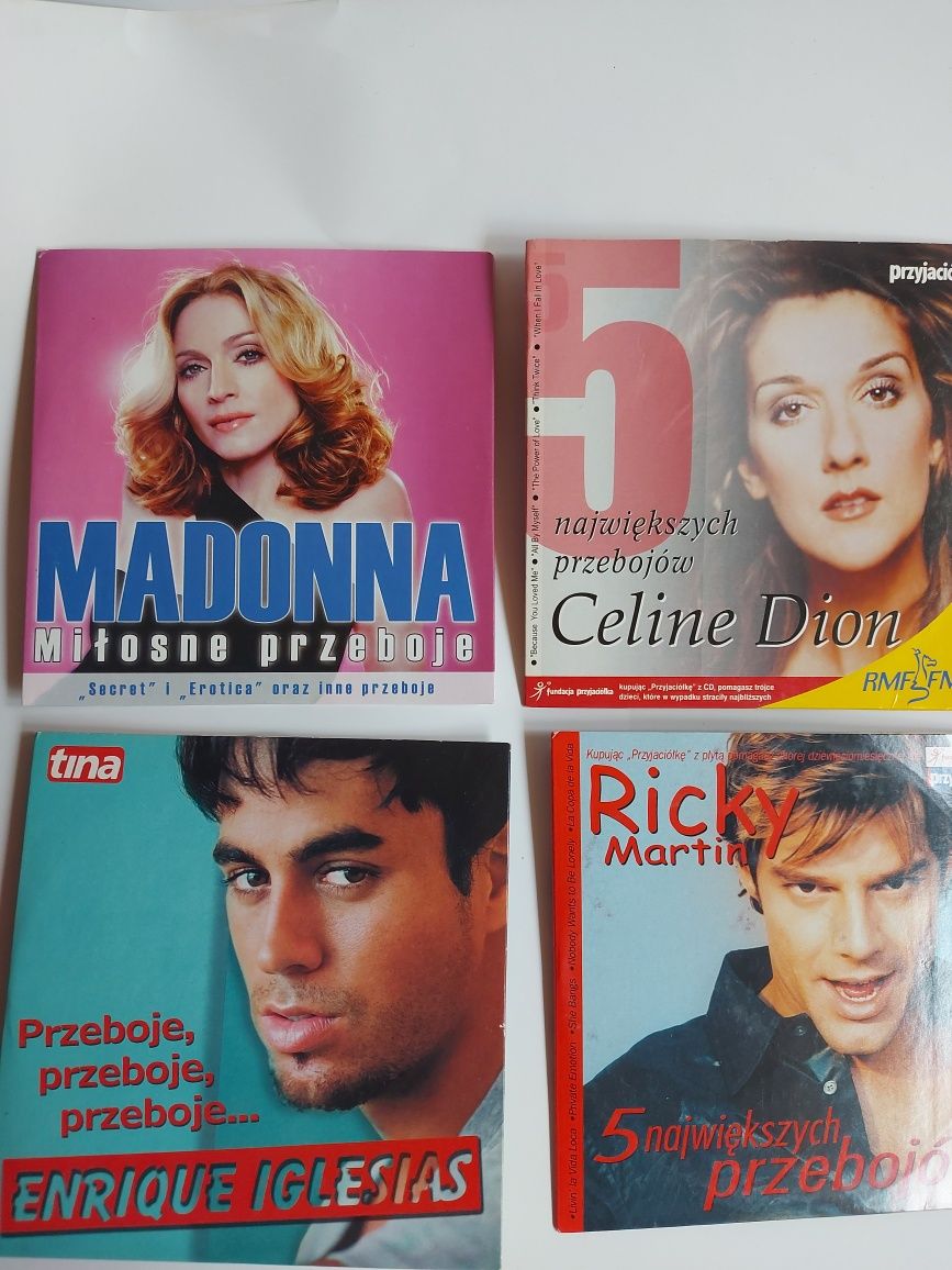 4 sztuki płyty CD Madonna, Ricky Martin