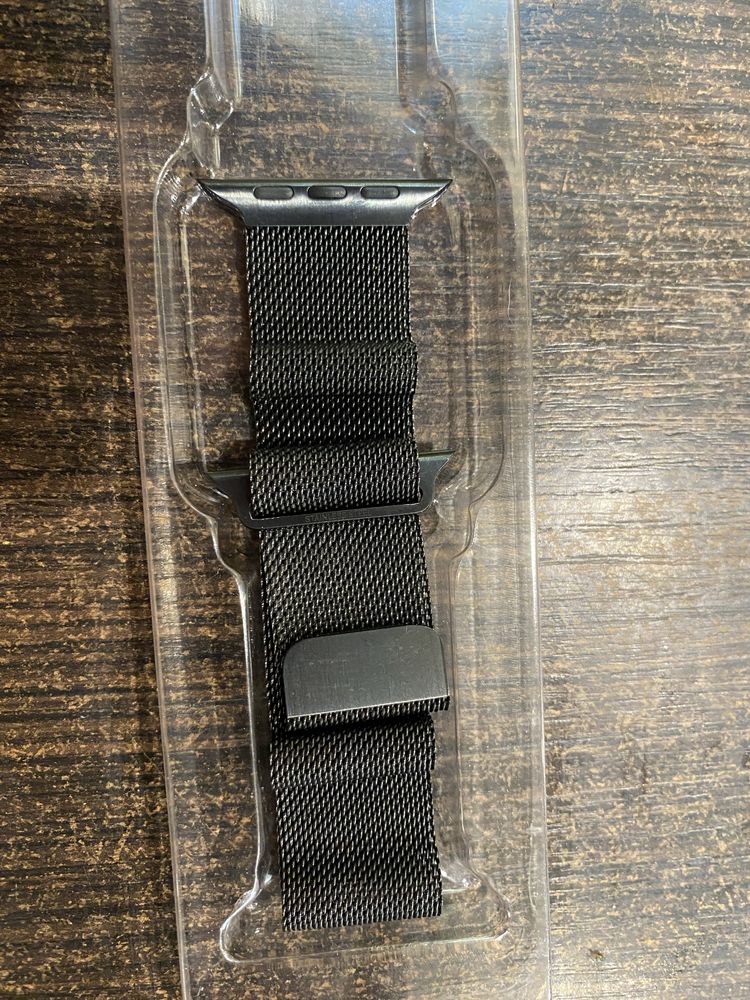 Оригінальний ремінець  для apple  Миланская петля 42,45watch (black)
