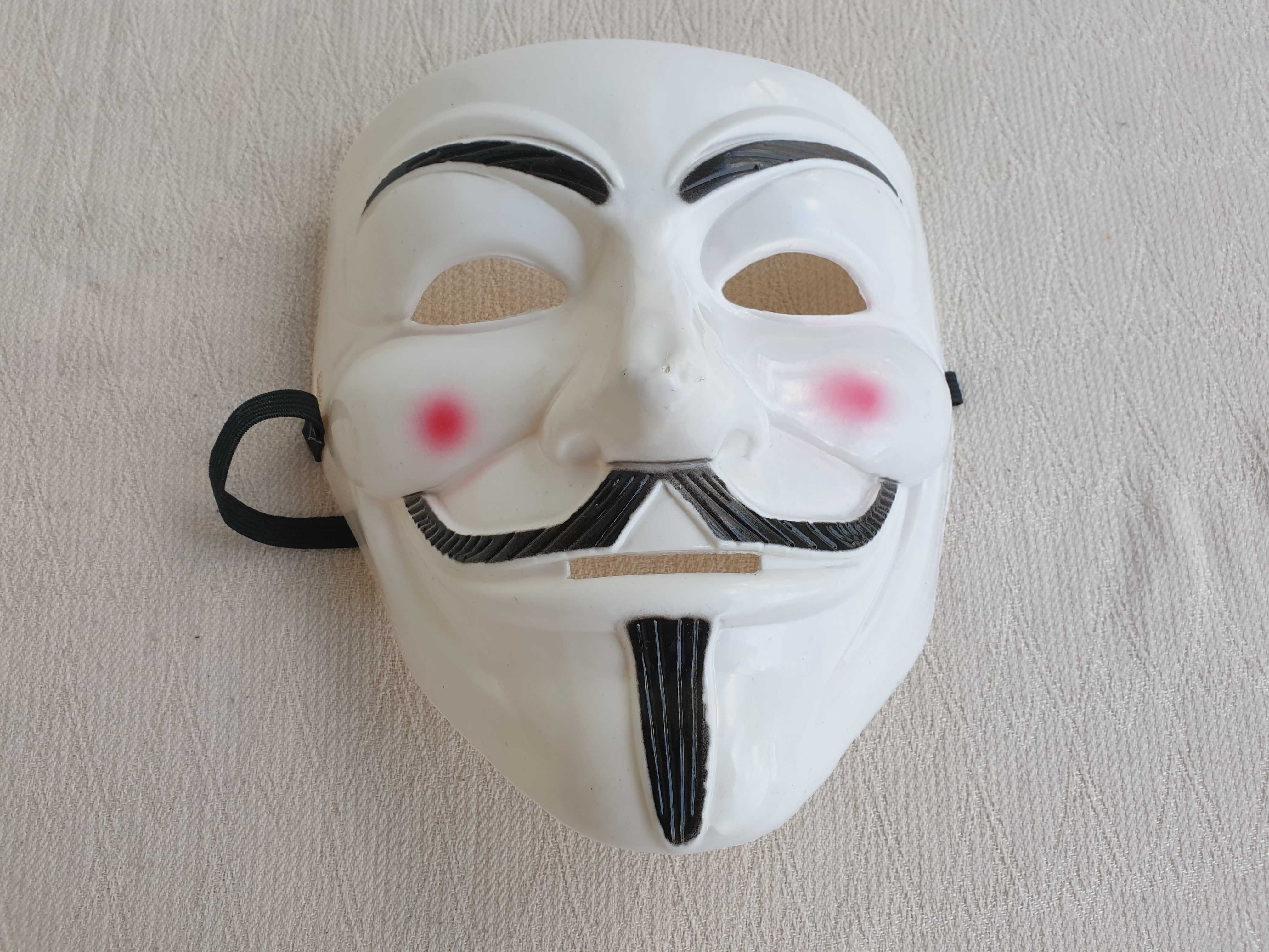 Maska ANONYMOUS VENDETTA stop ACTA na Halloween