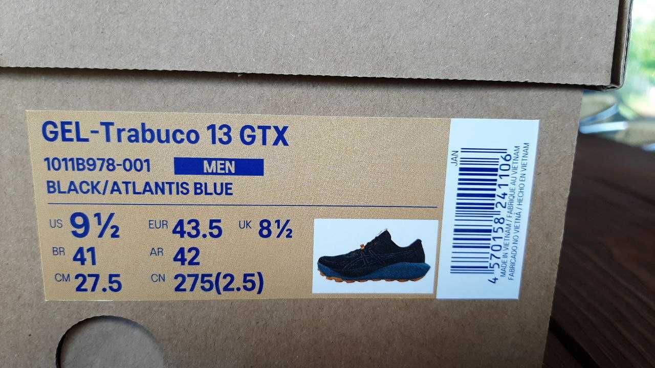 Чоловічі бігові кросівки Asics GEL-Trabuco 13 GTX 1011B978-001