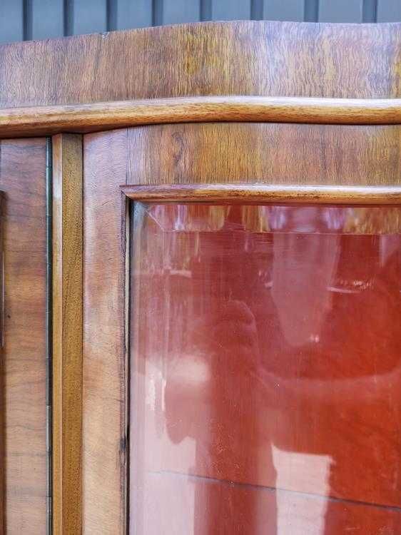 Witryna Biblioteka Serwantka ART-DECO Orzech Stara Antyk Okazja.