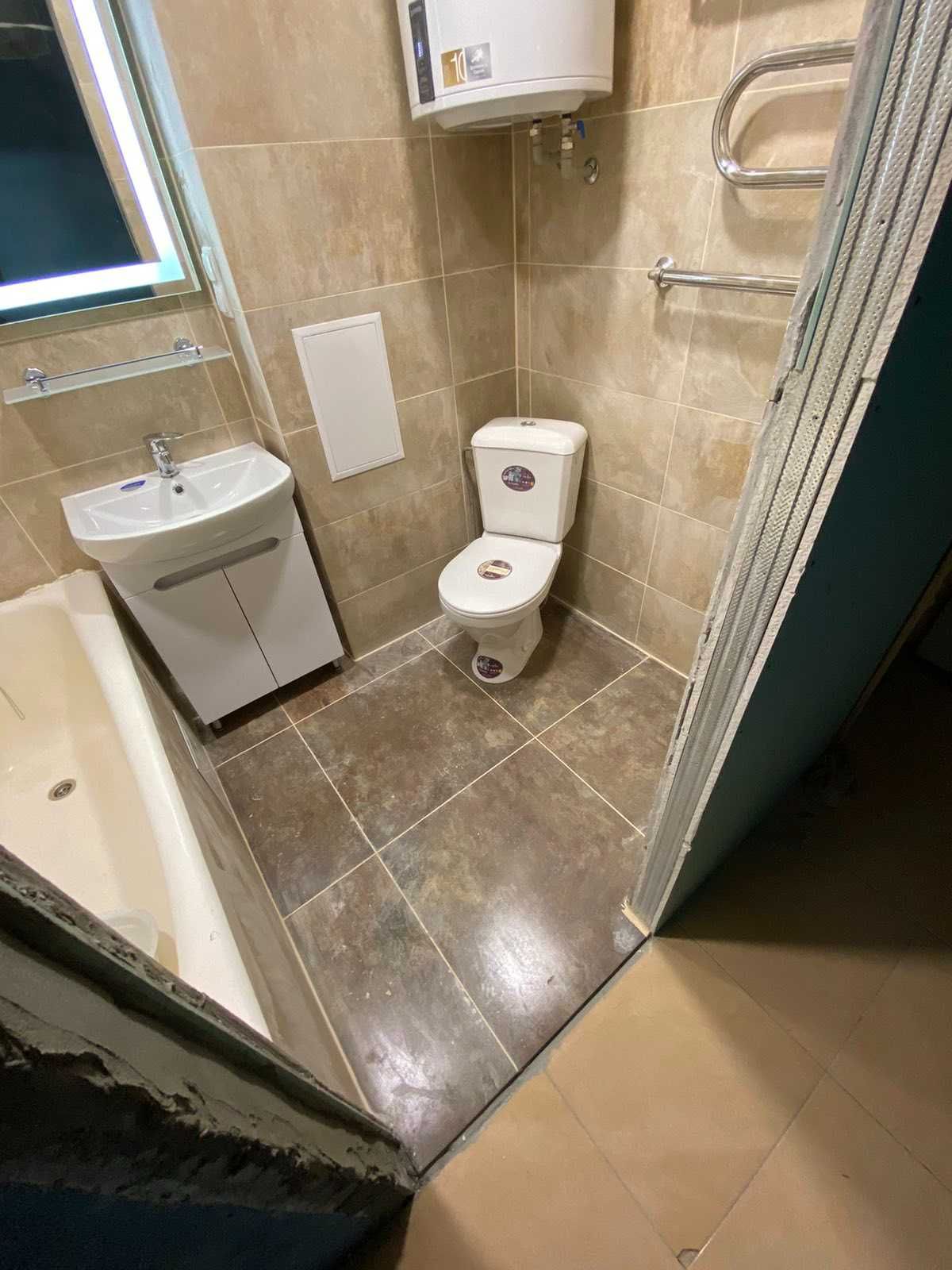 Ремонт ванной и туалетной комнаты под ключ.