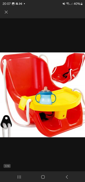 Huśtawka z stolikiem