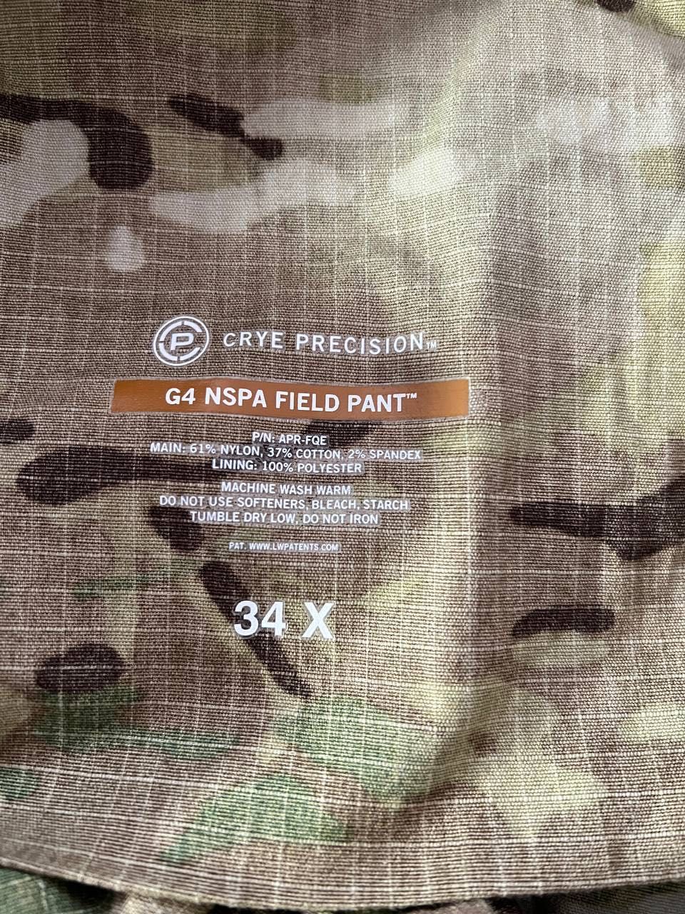 Військові штани Crye Precision G4 NSPA Field pant, Розмір: 34 Х 10091