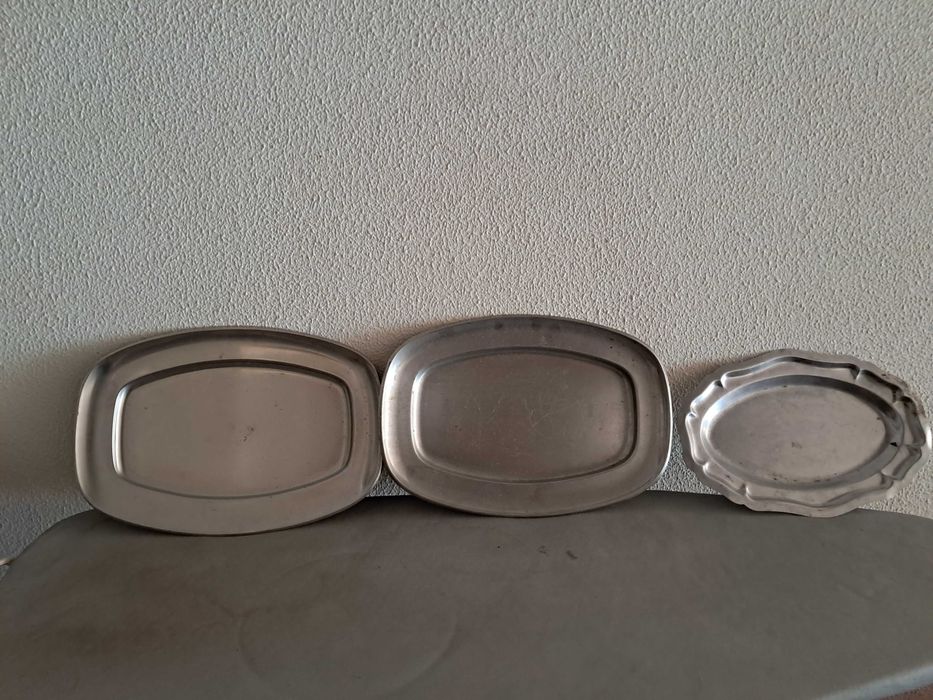 Travessas inox varios tamanhos