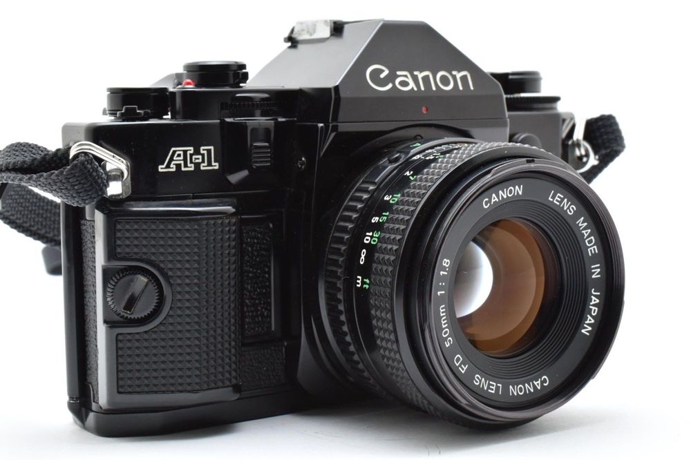 Canon A-1 + Canon nFD 50mm f/1.8 – piękny zestaw vintage