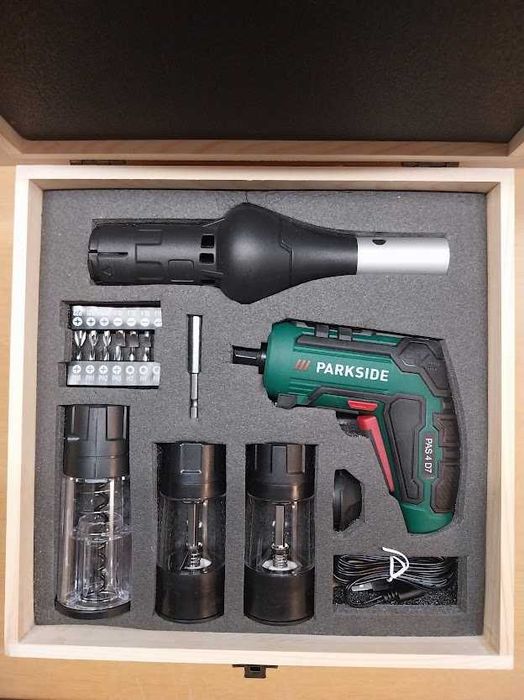 Conjunto Parkside 4V com acessórios para churrasco