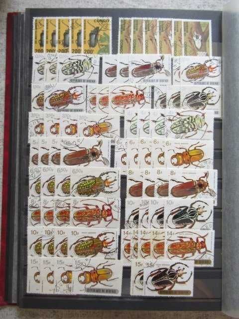 Álbum de selos com o tema Insectos