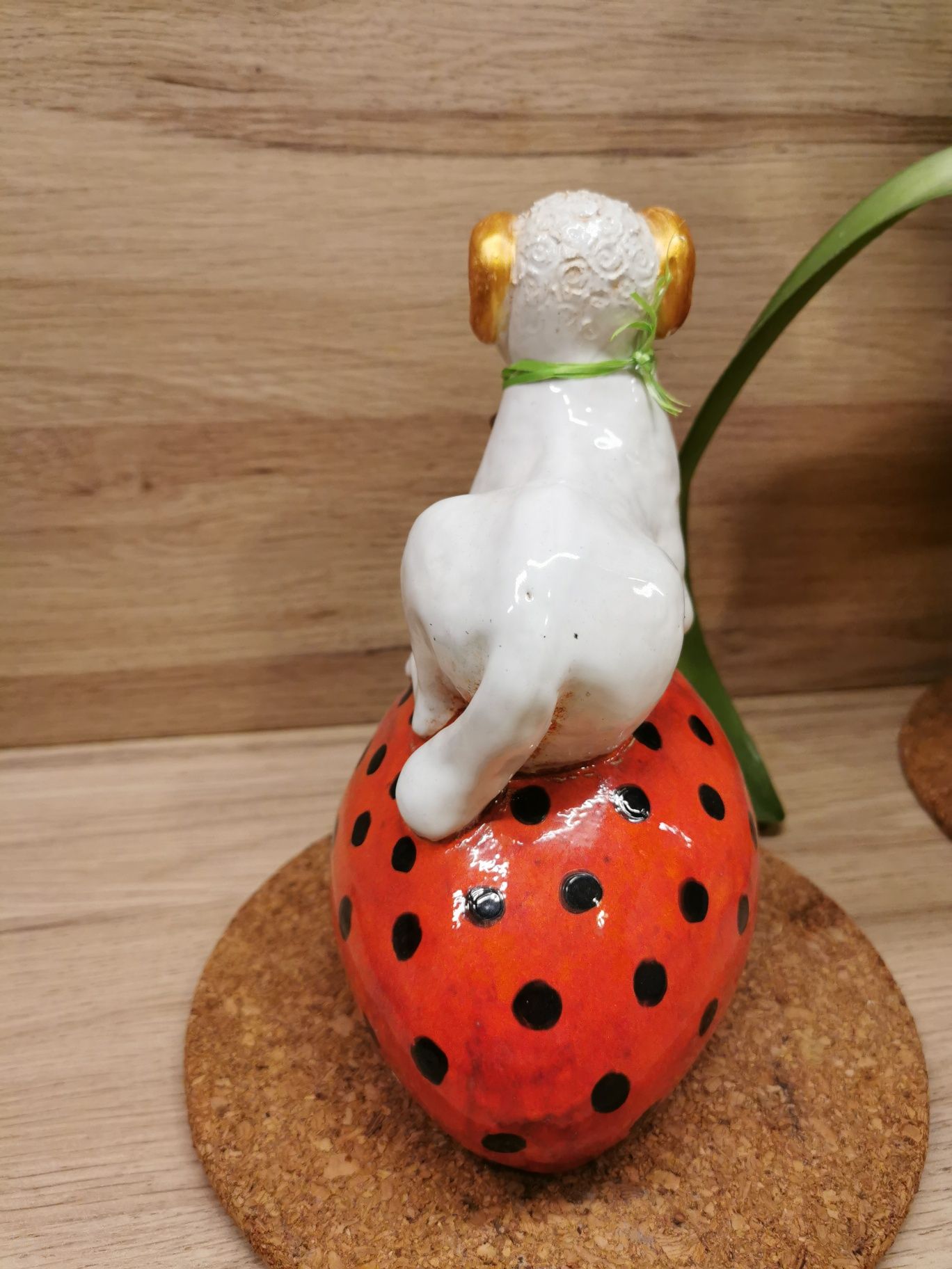 Baranek wielkanocny figurka ceramiczna BorysArt