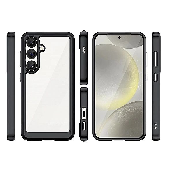 Etui silikonowe Outer Space Case z żelową ramką do Samsung Galaxy S25