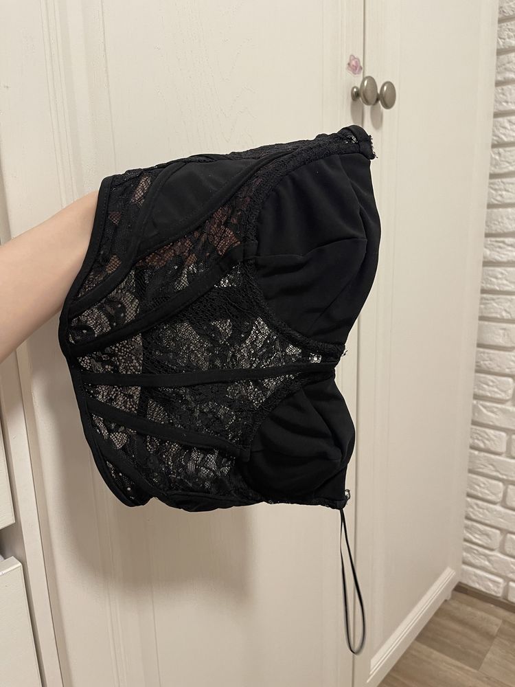 Кружевной топ, корсетный топ, топ Zara