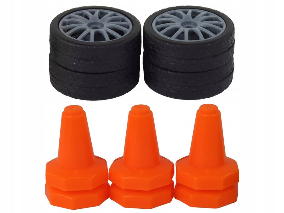 Autko Sportowe Zdalnie Sterowane R/C 1:24 Szare Wymienne Koła