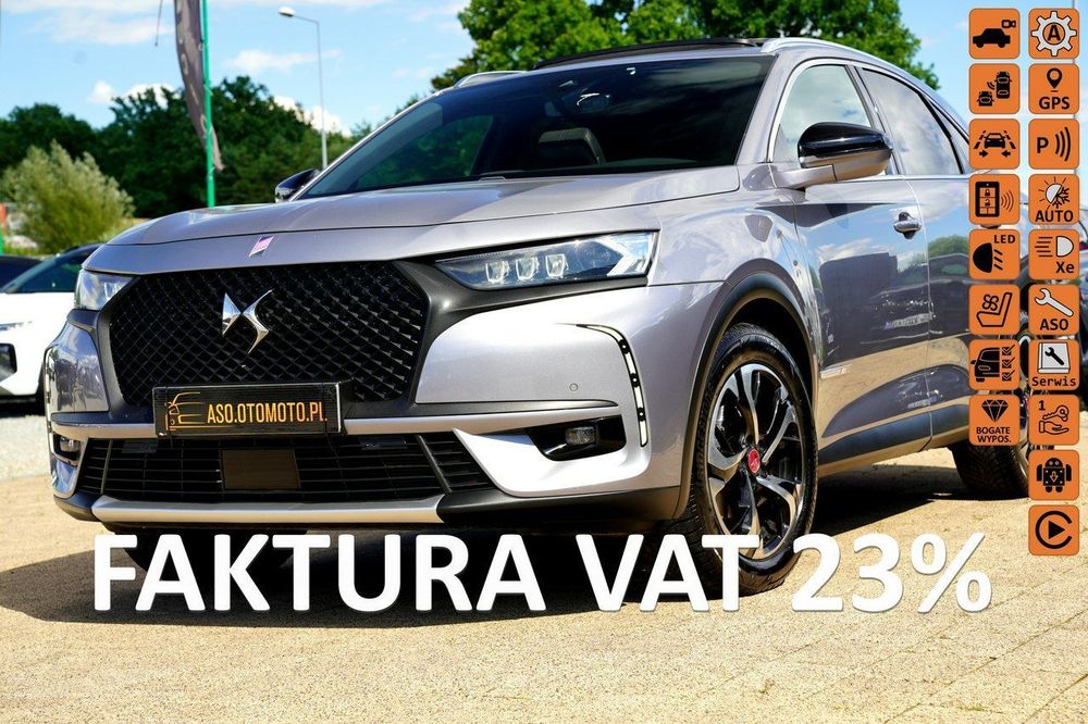DS Automobiles DS 7 Crossback PERFORMANCE ful led skóra kamera EL.KLAPA nawi ACC blis PANORAMA focal