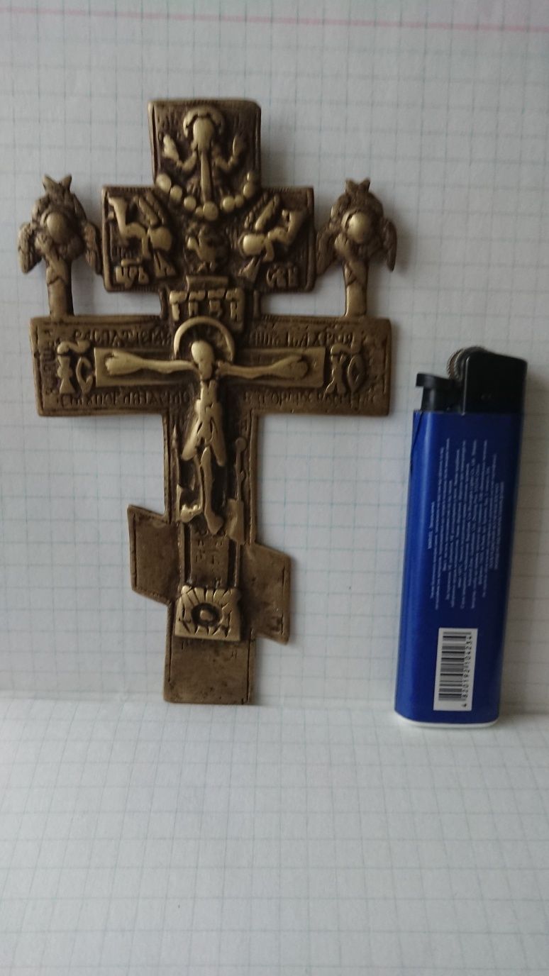 Старинный Киотно - Наперстный Крест "Распятие Христово" Малый, тип I.