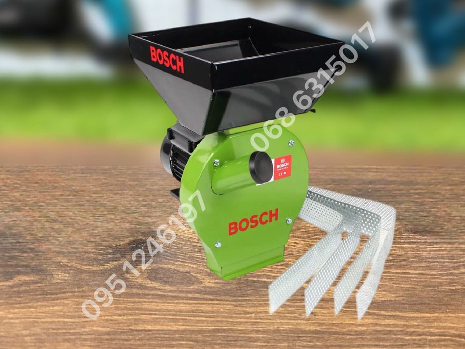 Зернодробилка Bosch BFS 4200 Дробилка зерна + кукурузные кочаны