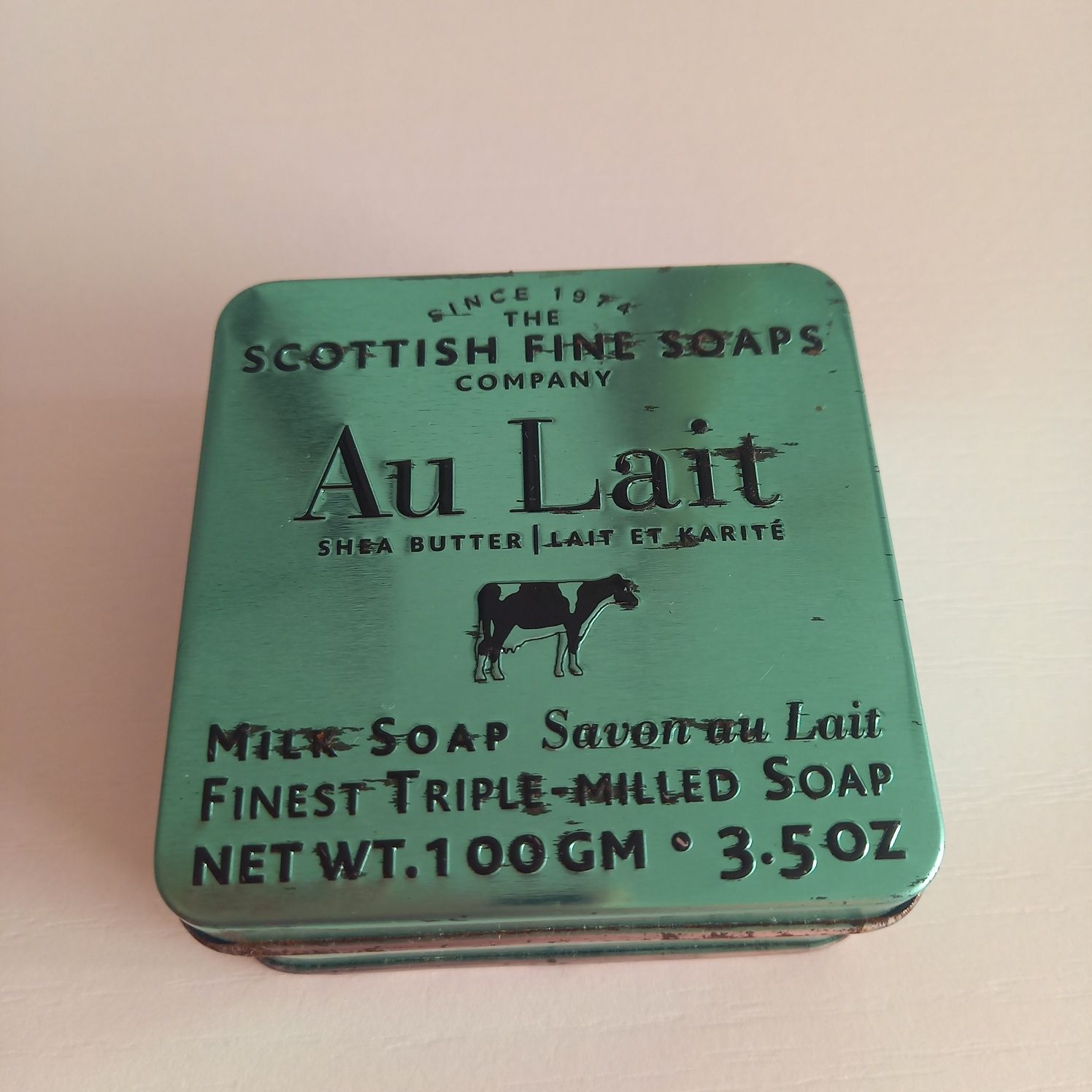 Au Lait Milk Soap Savon au Lait luksusowe mydło kremowe w puszce 100 g
