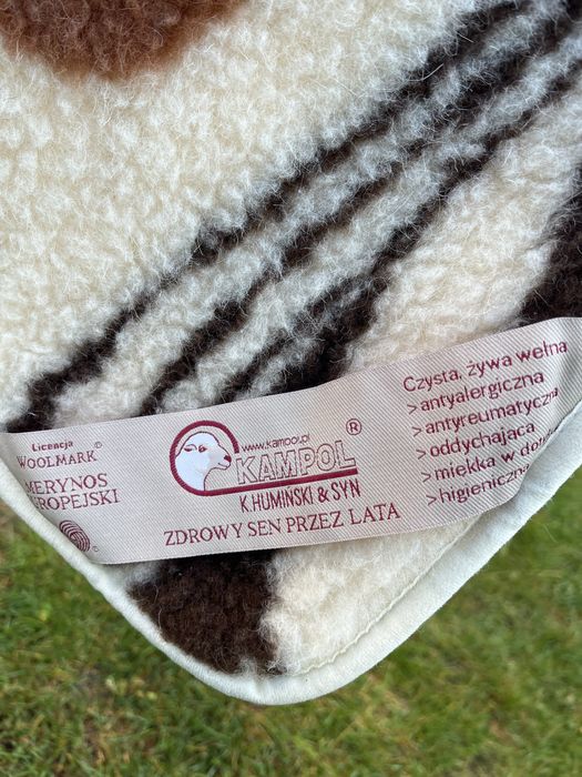 Kołdra Merynos europejski i koc Irak