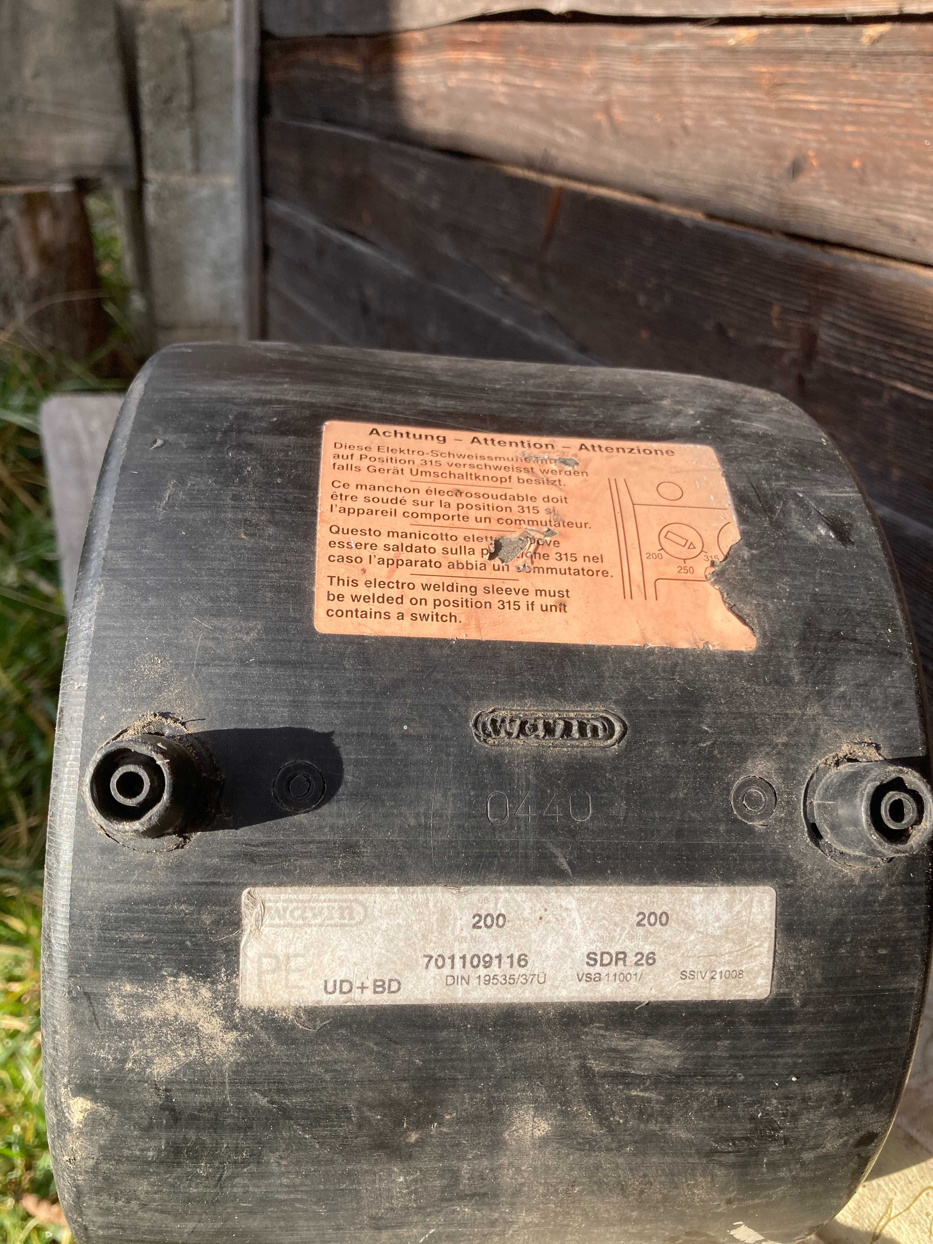 Mufa elektrooporowa fi 200 sdr26 wavin