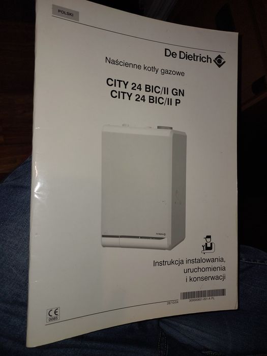 Kocioł gazowy De Dietrich City 24 Instrukcja instalacji i uruchomienia