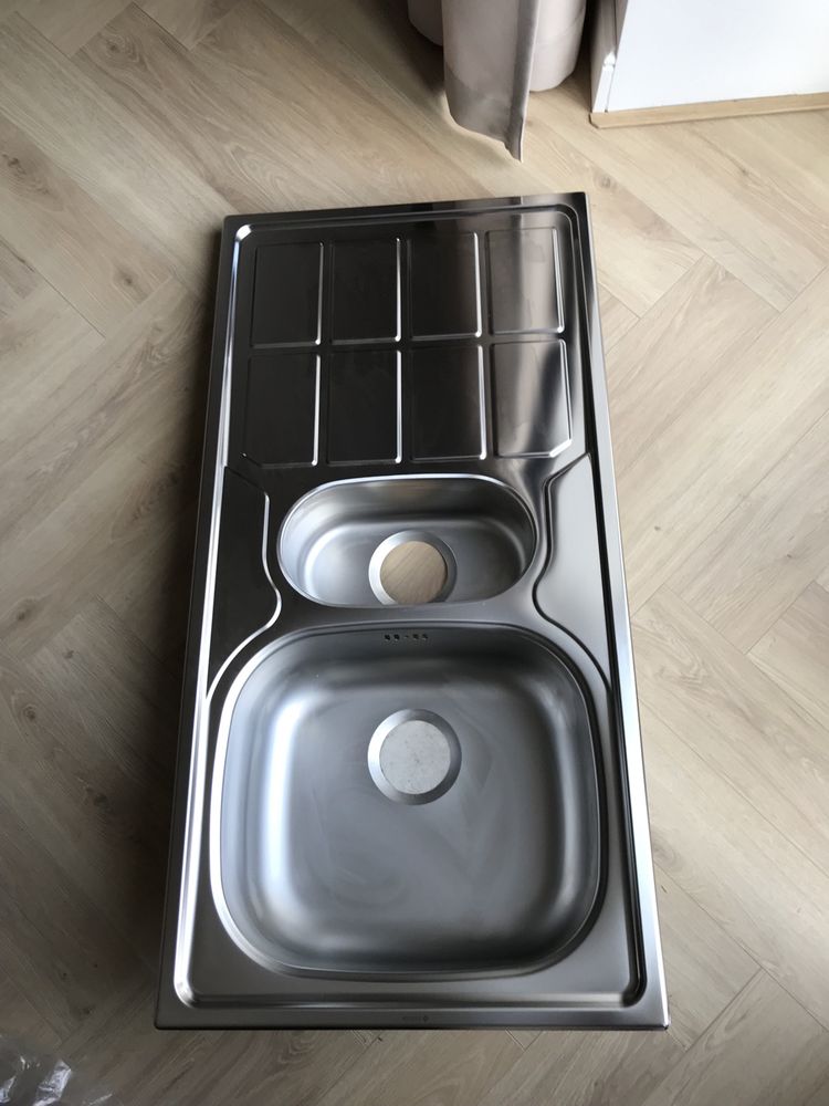 Zlewozmywak zlew kuchenny z ociekaczem Deante Soul satyna