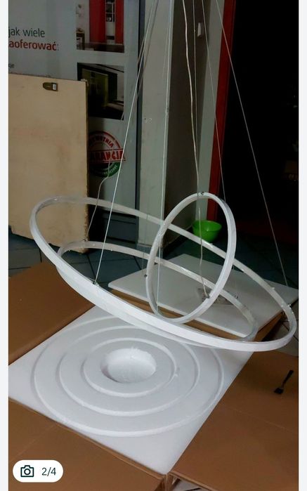 Lampa wisząca,3 obręcze