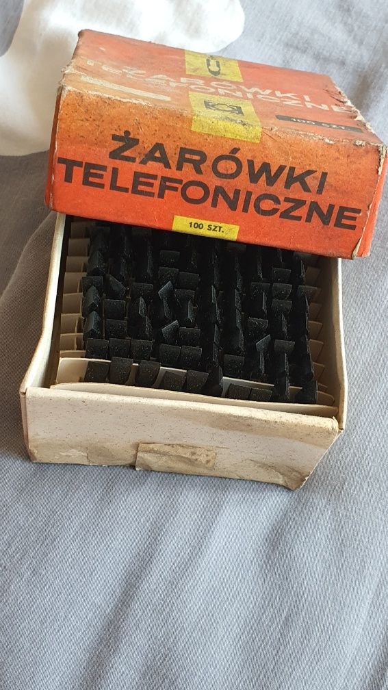 Stare żarówki telefoniczne Połam  12 v