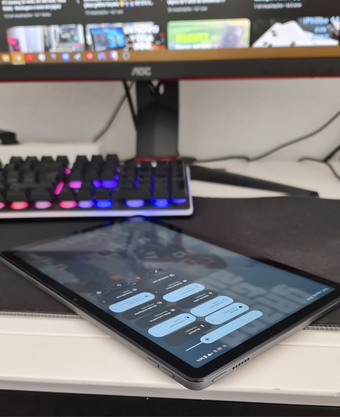 Troco p/ Nintendo Switch - Lenovo M10 Plus (2023) 4Gb/ 128GB