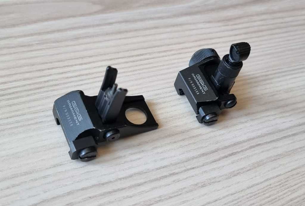Conjunto de miras Flip Up Iron sight - com ajustes