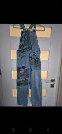 Ogrodniczki jeansowe Desigual, Mickey Mouse