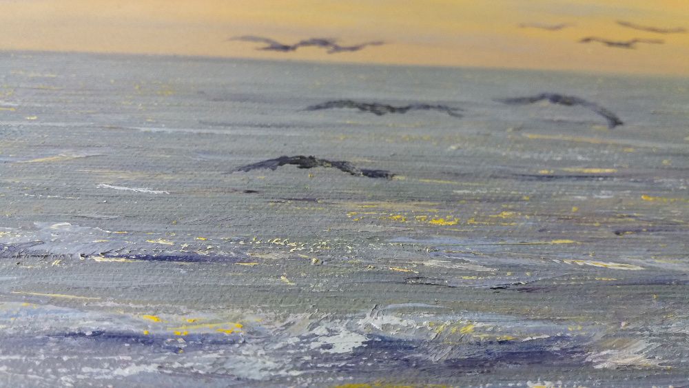 Картина олія ручна робота "Захід сонця" (ціна договірна)