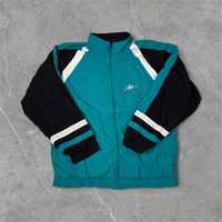 Kurtka bluza Adidas Vintage męska Haft logo lata 80s oversize szelest