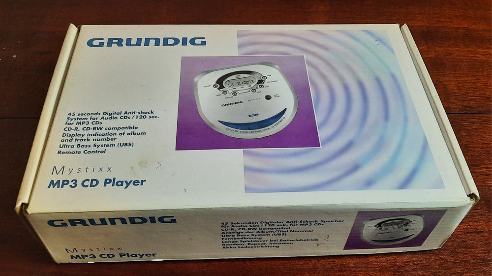 Leitor CD portátil Grundig Mystixx CDP 9200 SPCD NOVO