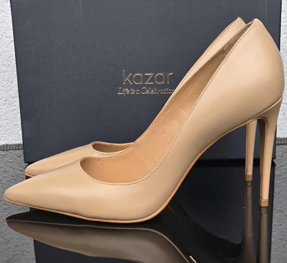 Nieużywane czółenka nude Kazar roz. 38