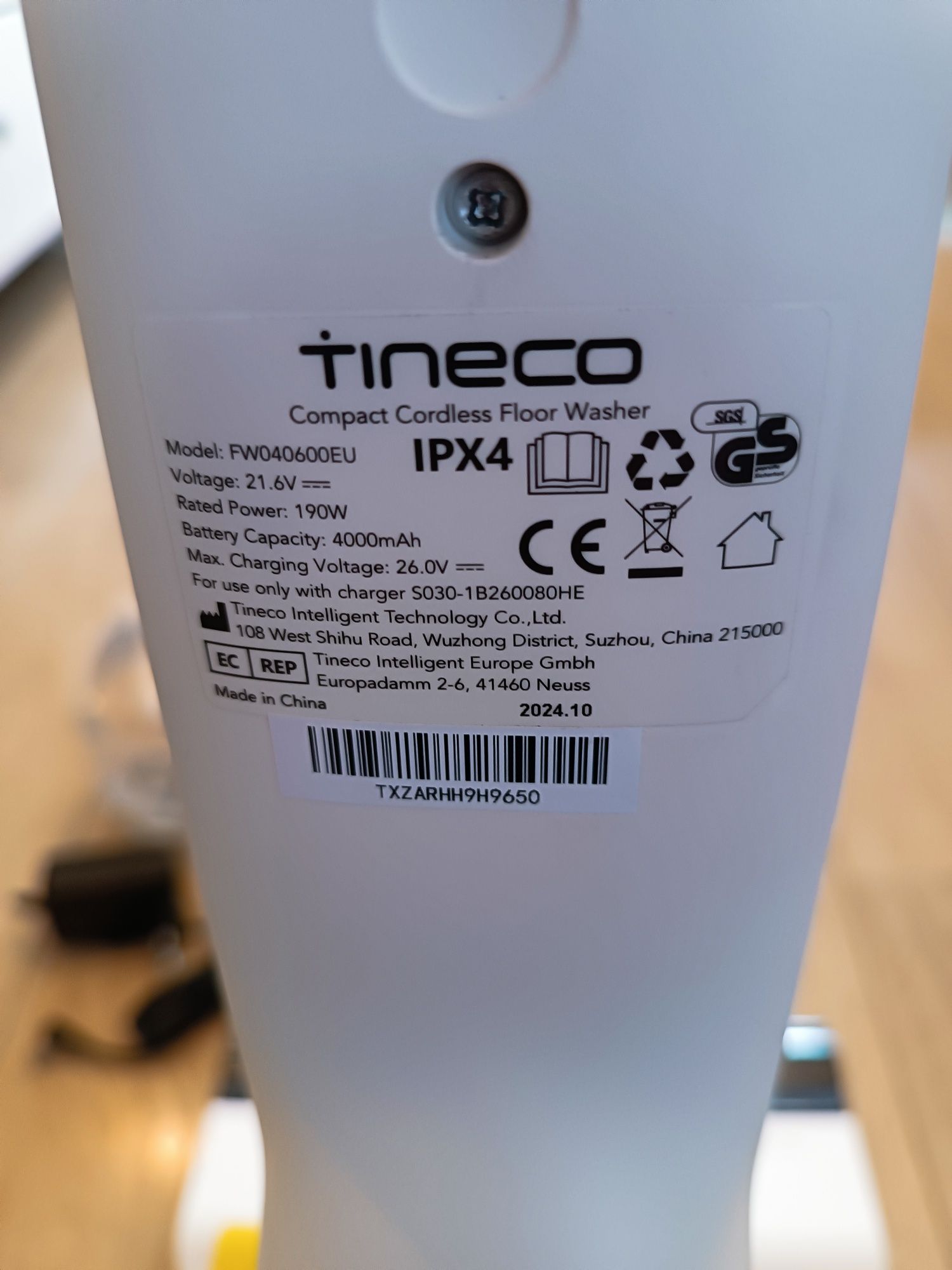 "  Odkurzacz Pionowy Tineco iFloor 3 Breeze  FW040600EU - na  części
