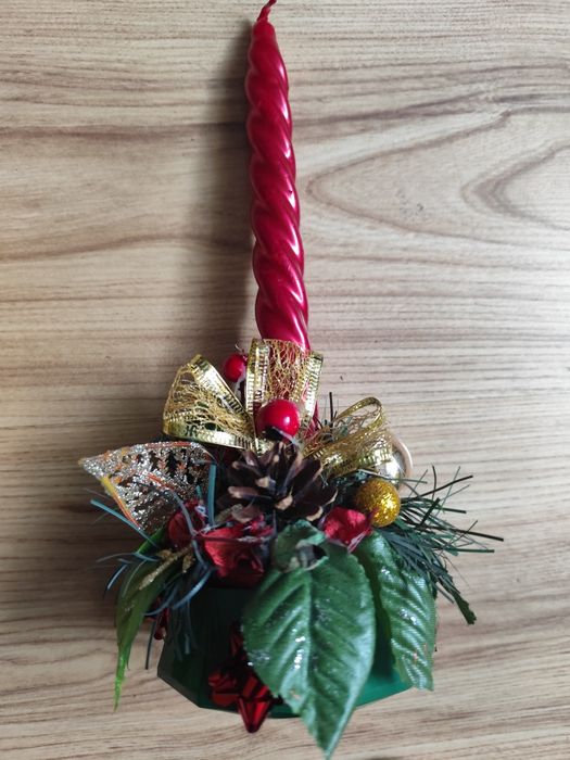 Stroik z świeczką na stół