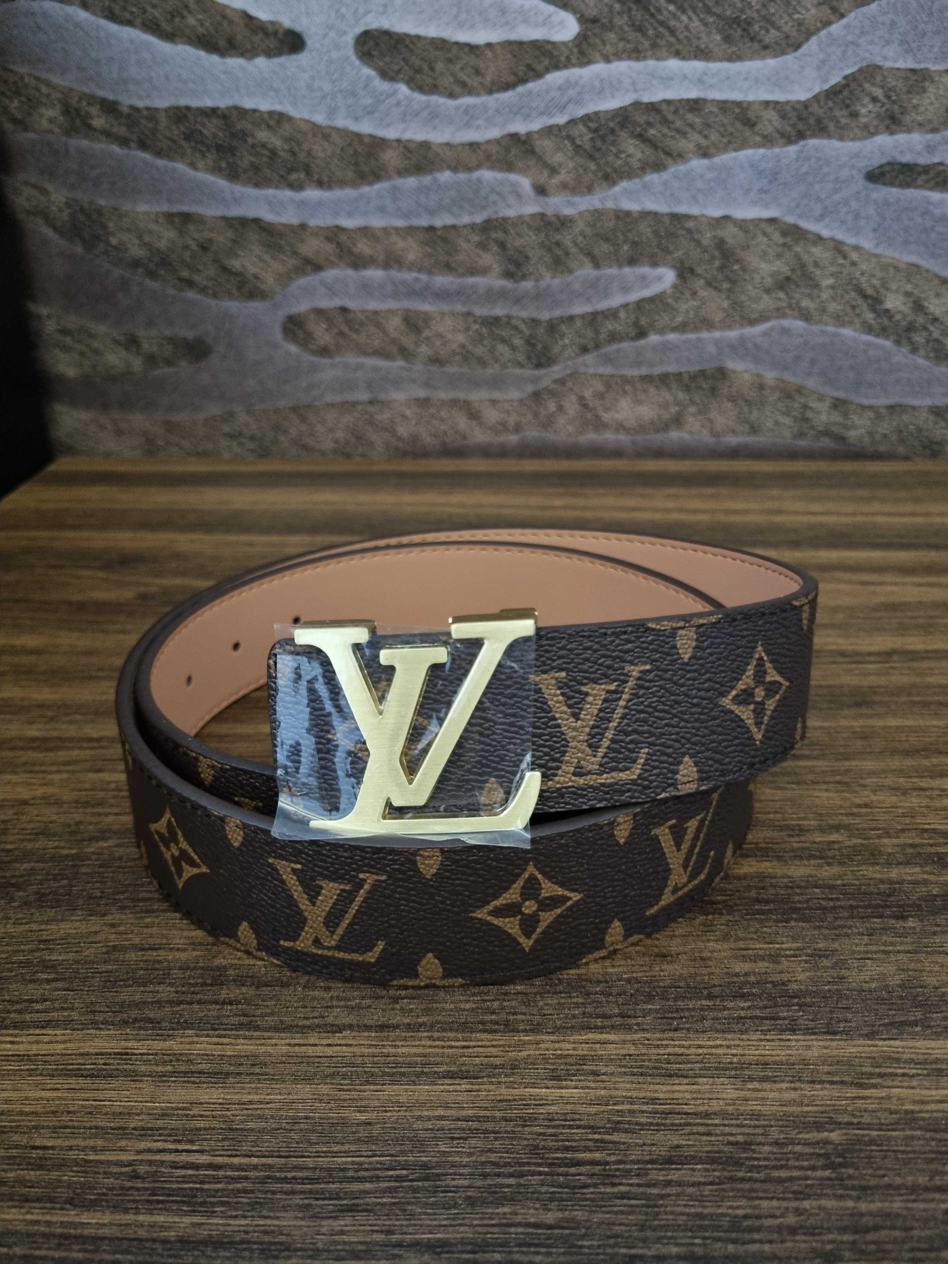 Louis Vuitton pasek do spodni 115cm/46 LV belt brązowy NOWY + GRATIS