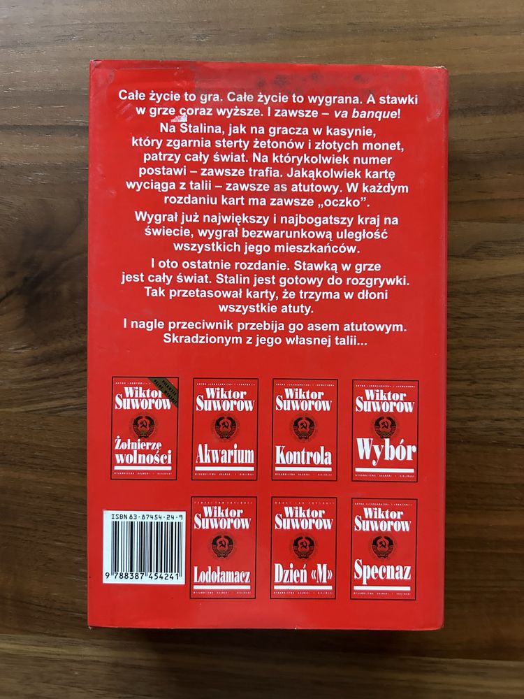 Wiktor Suworow, Oczyszczenie, książka w twardej oprawie.