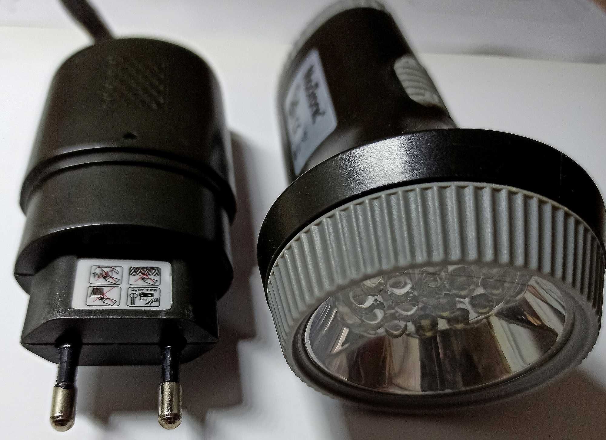 Latarka z akumulatorem ładowana z gniazdka 220 Volt.
