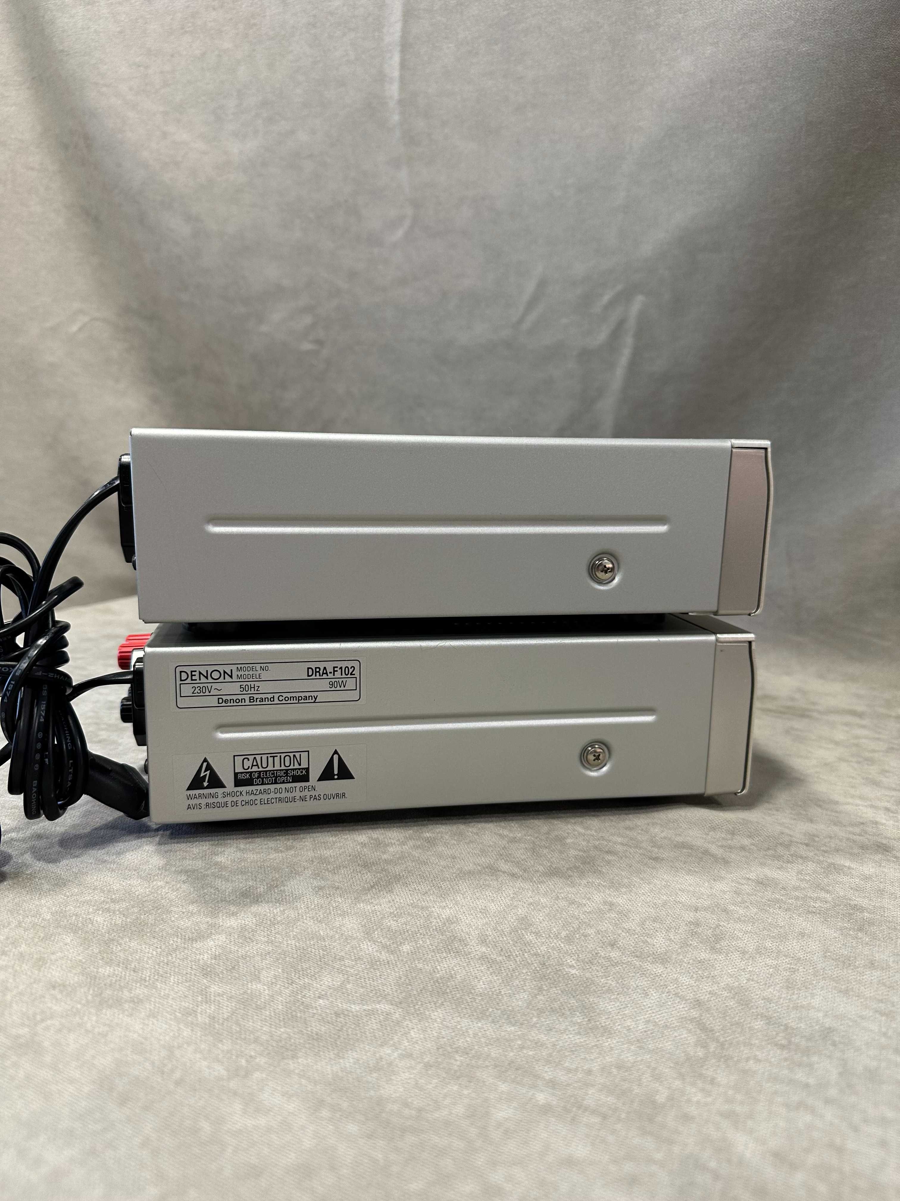 Mini Zestaw stereo Firmy DENON DRA-F102, DCD - F102 z pilotem