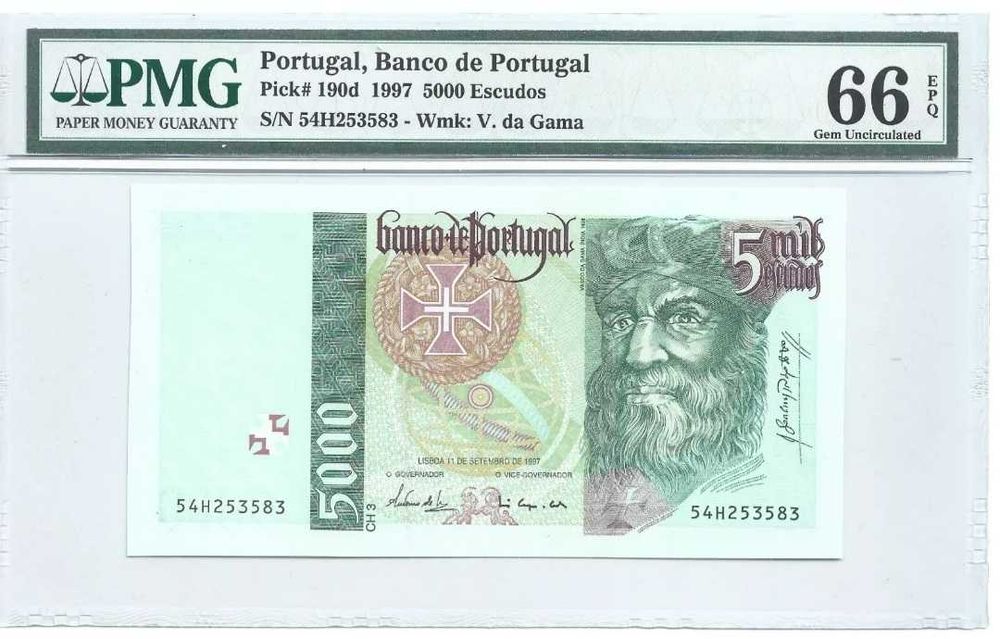 Nota 5000 PMG 1997 - 28 anos