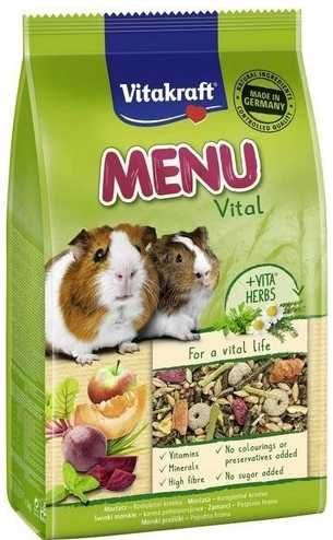 VITAKRAFT MENU VITAL karma dla świnek morskich 1kg x 3
