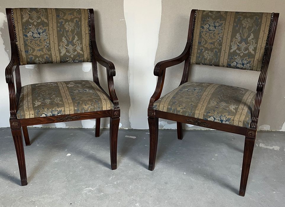 Stylowe Dębowe Krzesła  Komplet 2 sztuki  FOTELE