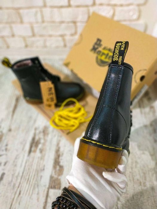 Ботинки женские Dr. Martens 1460 Black 11822006 Доктор Мартенс (МЕХ)